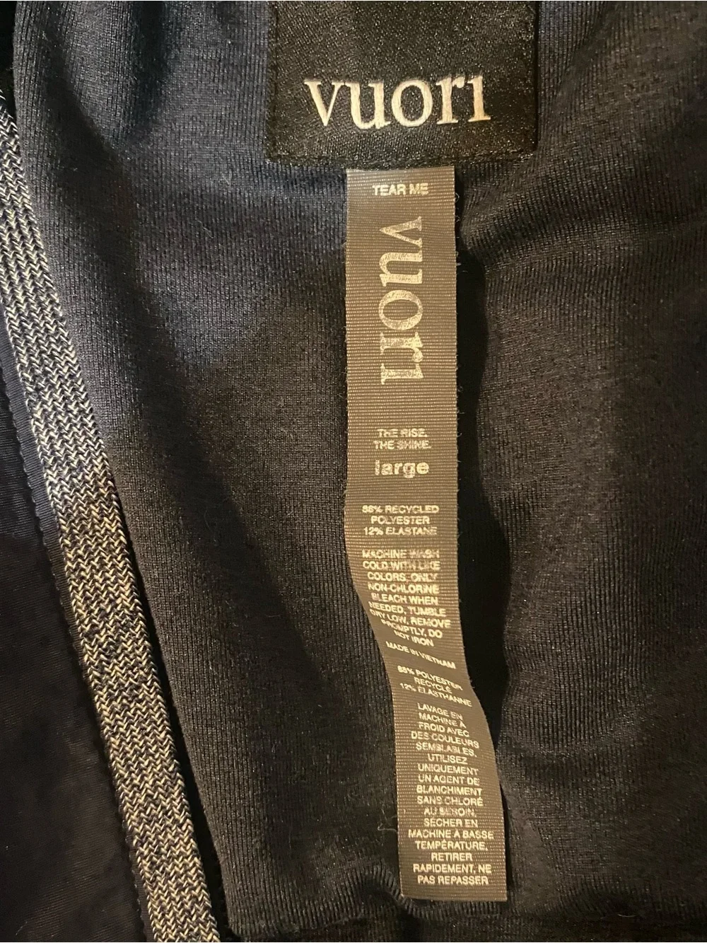 Vuori Men’s Element Jacket Size Large